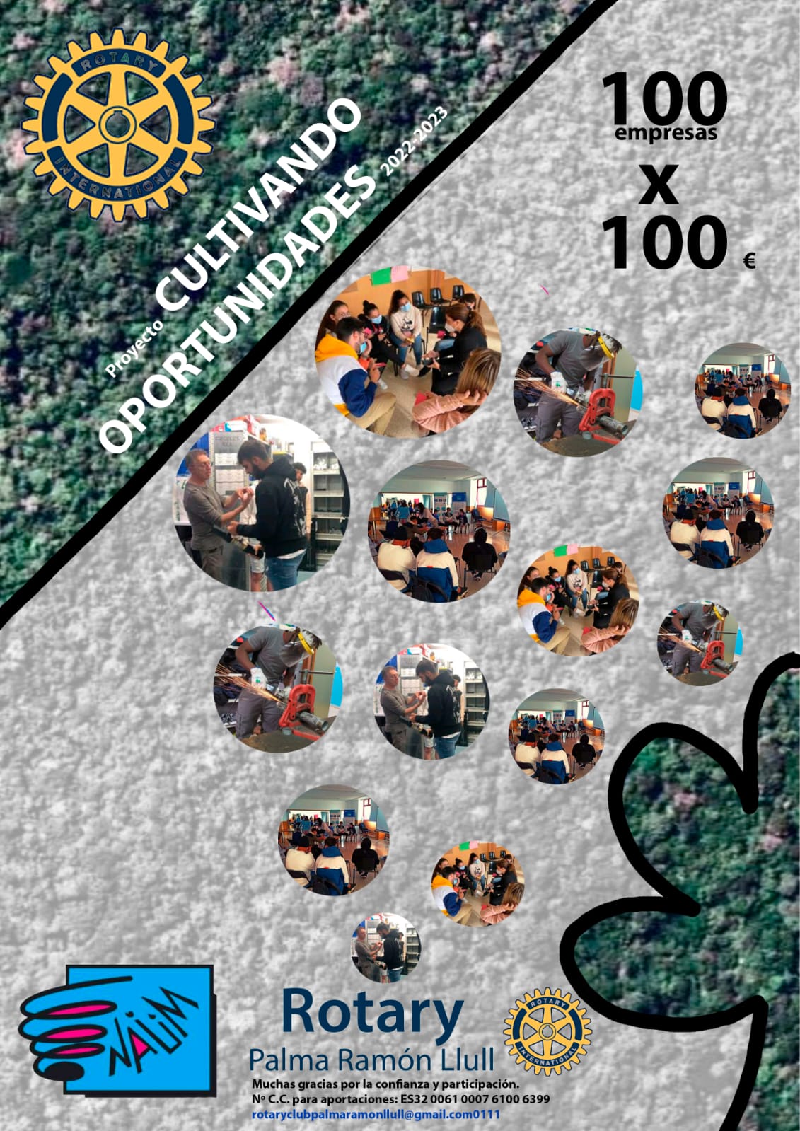 AENIB apoya el proyecto 100x100 en favor de jóvenes en riesgo de exclusión